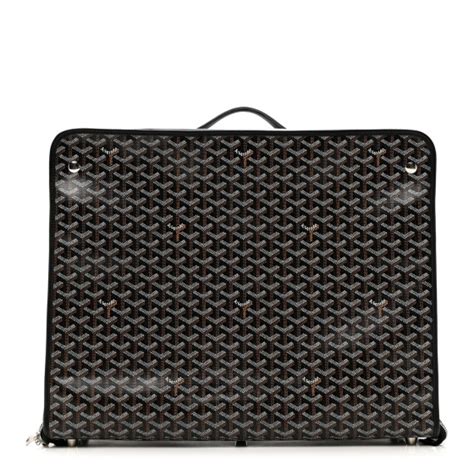 goyard caravelle|GOYARD Goyardine Caravelle 50 Folding Suitcase Black.